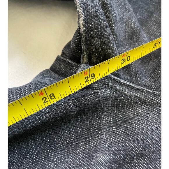 Unbranded Brand Raw Selvedge Mens Jeans Size 33 Tapered Fit 14.5 oz - Picture 10 of 12